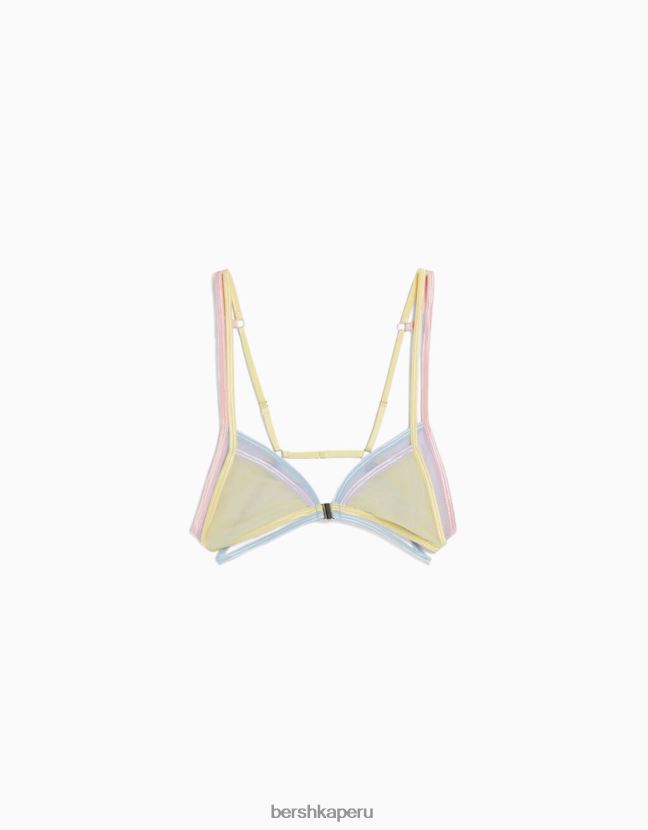 rosa Bershka mujer sujetador triangular de color 806J6B1754