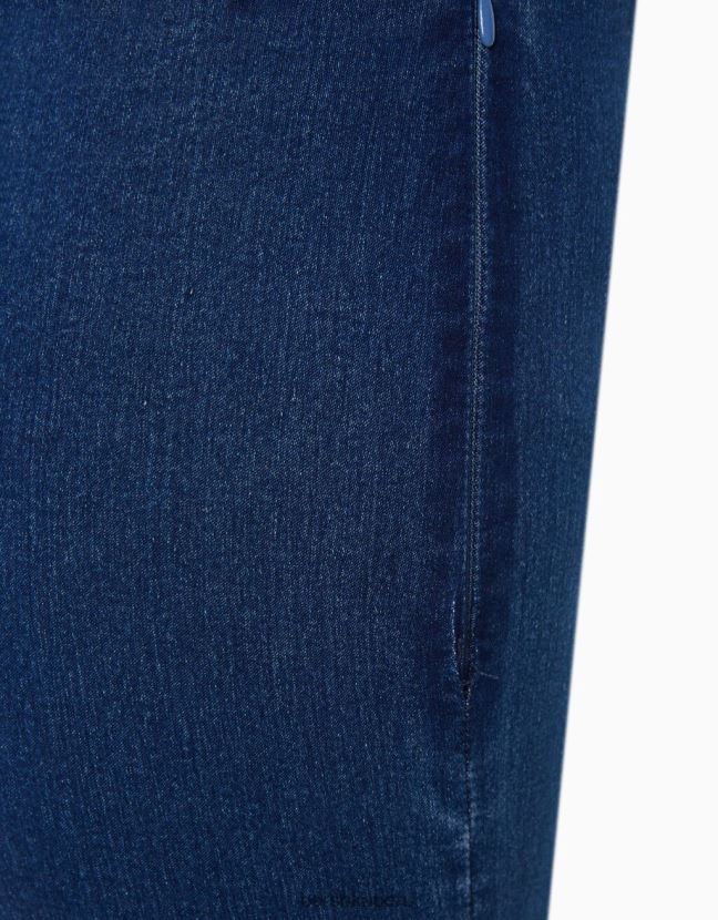 azul claro Bershka mujer mono vaquero elástico con abertura en la espalda 806J6B60