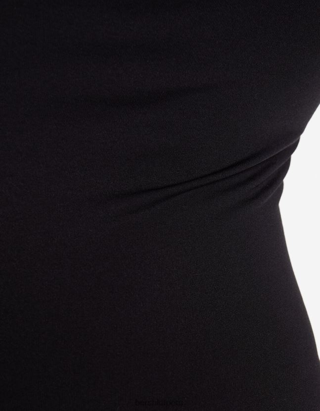 exclusivo Bershka mujer mono ciclista sin costuras con escote cuadrado 806J6B57