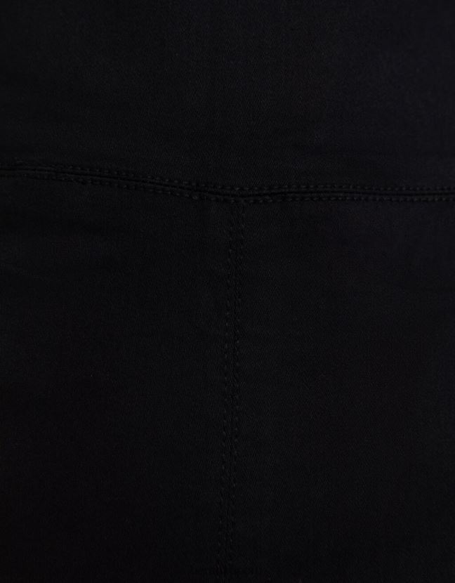 negro Bershka mujer mono vaquero elástico con abertura en la espalda 806J6B141
