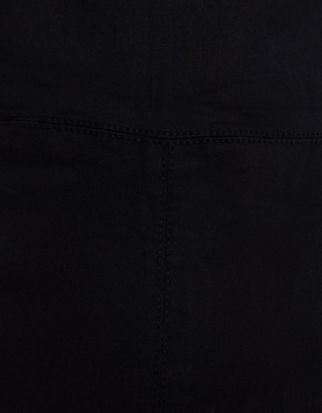 negro Bershka mujer mono vaquero elástico con abertura en la espalda 806J6B142