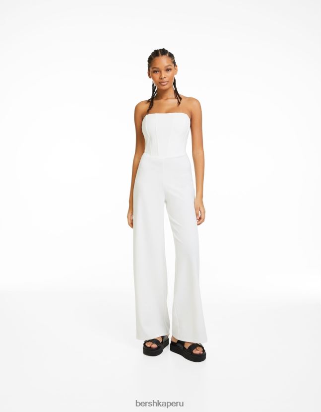 otro Bershka mujer mono bandeau con corsé 806J6B215