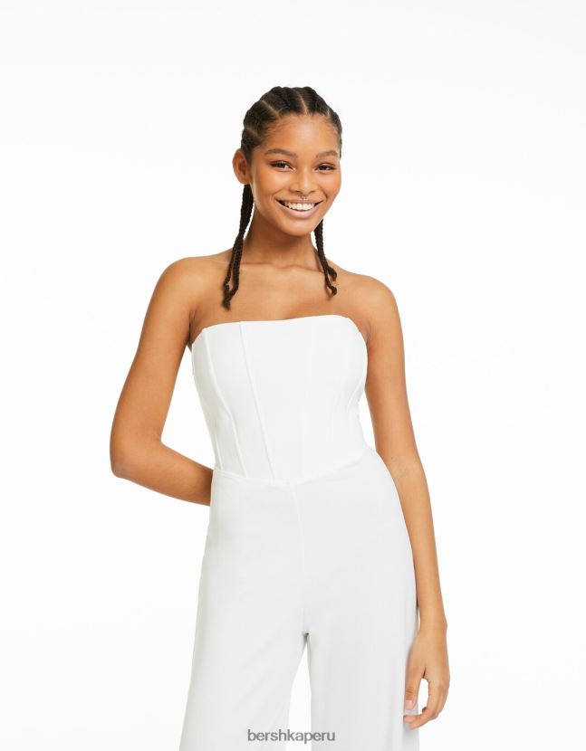 otro Bershka mujer mono bandeau con corsé 806J6B215