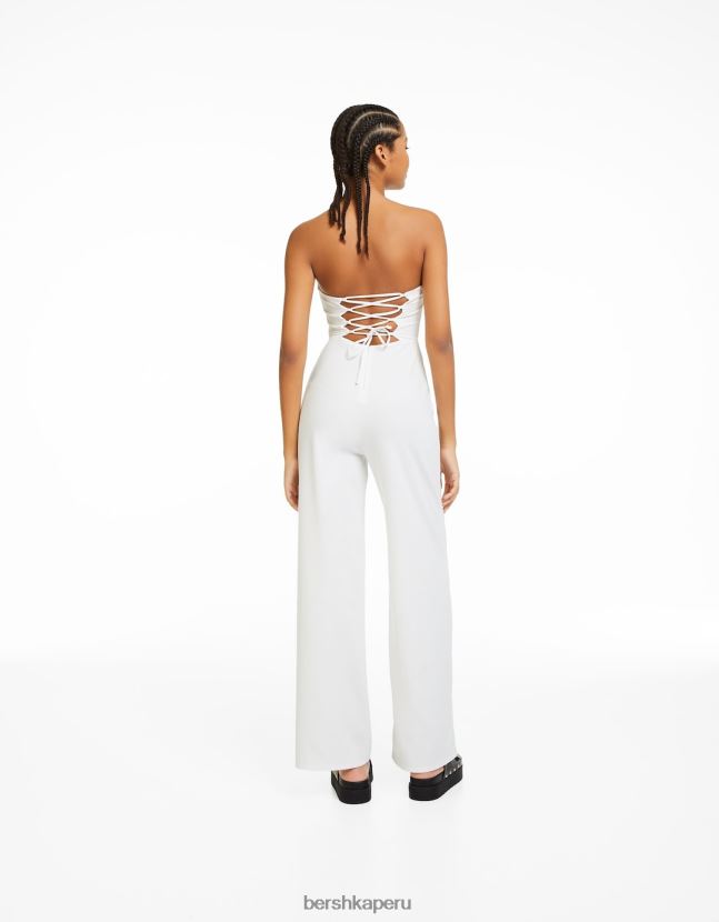 otro Bershka mujer mono bandeau con corsé 806J6B215