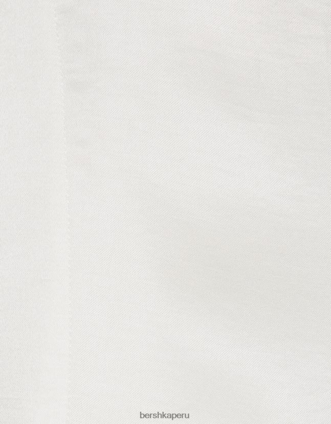 crema Bershka mujer vestido midi de tirantes de satén 806J6B177