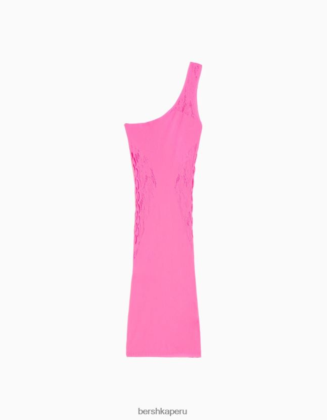 exclusivo Bershka mujer vestido corto sin costuras con tiras 806J6B156