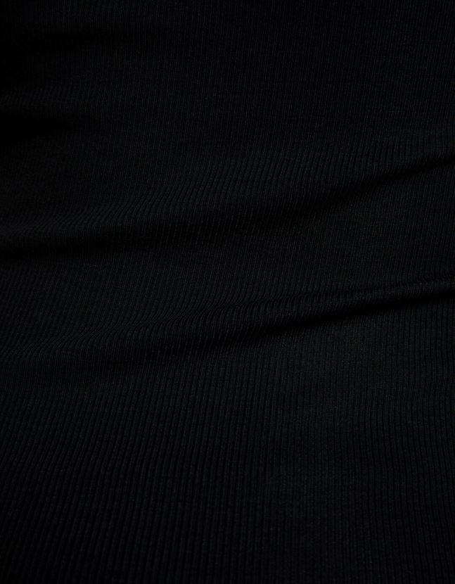 negro Bershka mujer mini vestido de manga corta con hombros descubiertos 806J6B203
