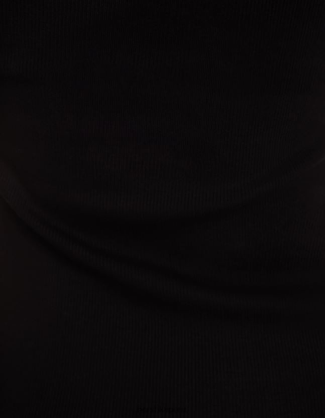 negro Bershka mujer mini vestido de manga corta con hombros descubiertos 806J6B206