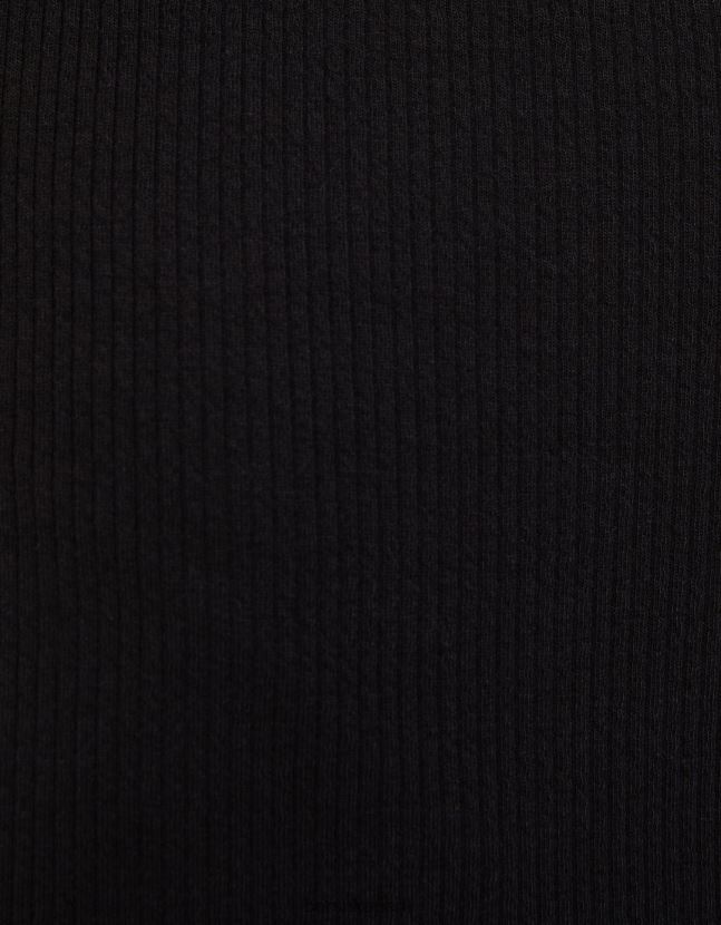 negro Bershka mujer minivestido de tiras con detalle de aberturas 806J6B228