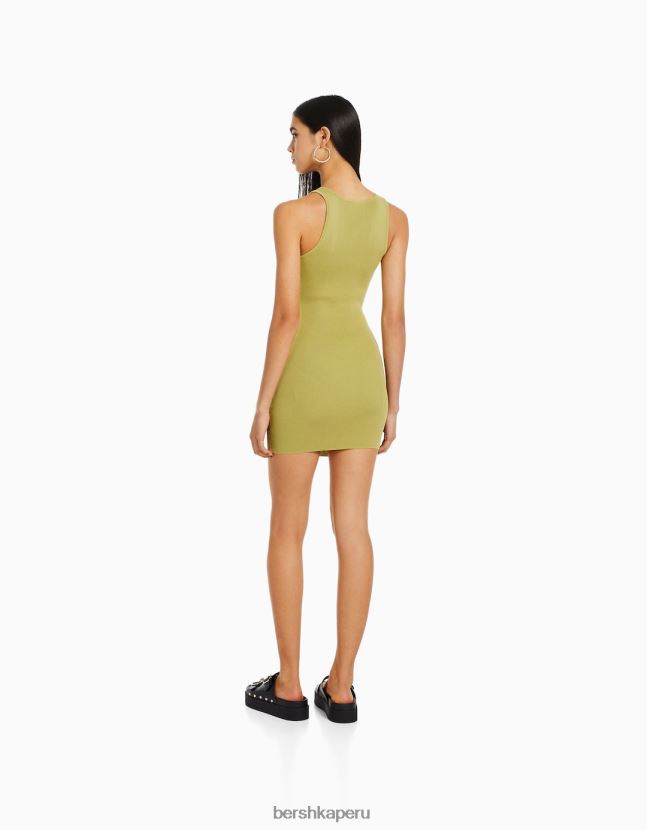 otro Bershka mujer vestido corto sin mangas tejido abierto 806J6B120
