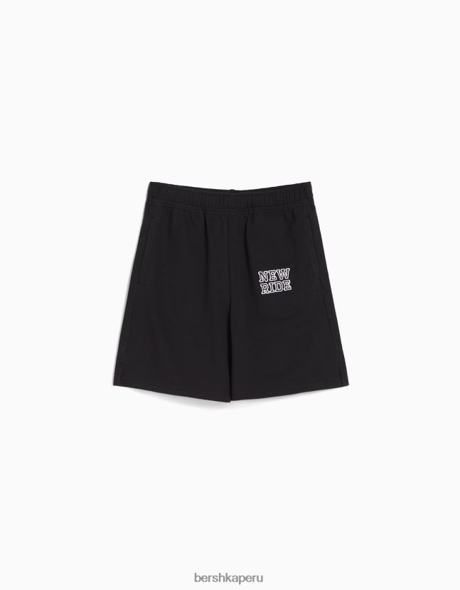 gris Bershka mujer pantalones cortos de algodón afelpados 806J6B1731