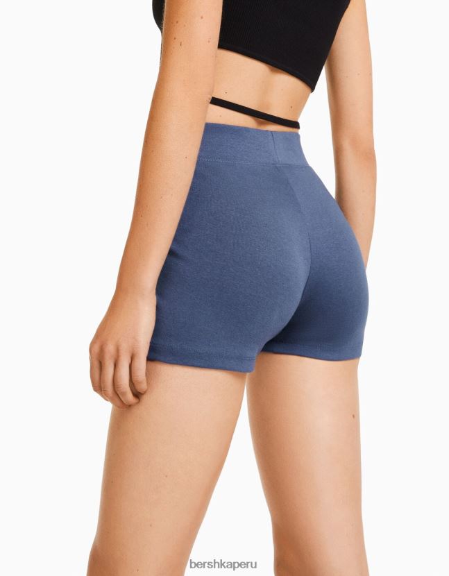 lavado azul Bershka mujer pantalones cortos culotte 806J6B1701