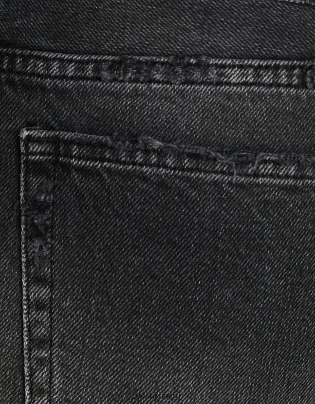 negro Bershka mujer shorts de mezclilla vintage con rasgaduras 806J6B1708