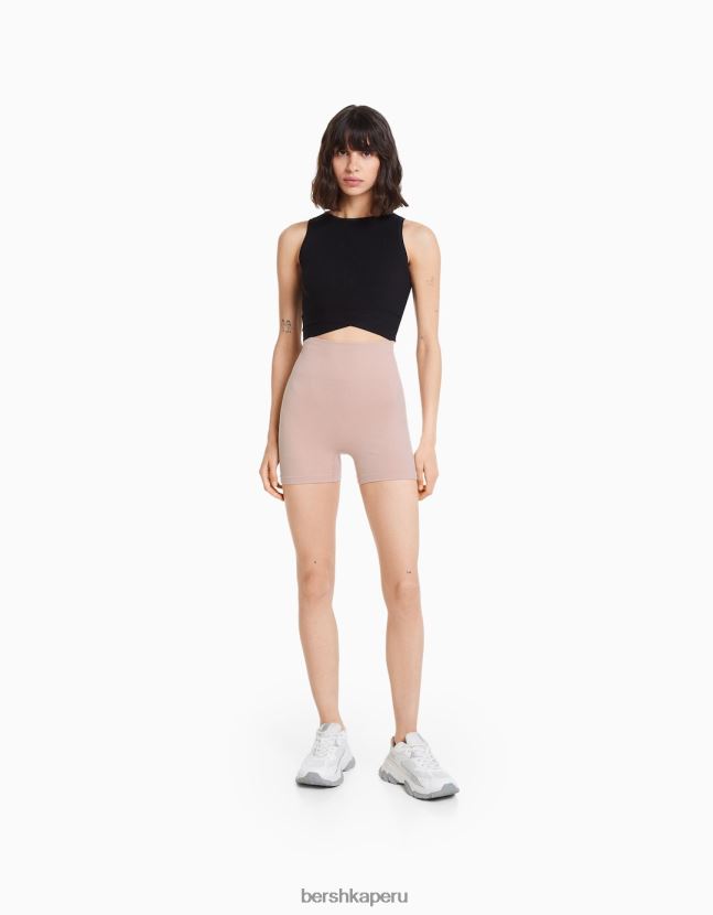 rosa Bershka mujer shorts de ciclismo push up sin costuras 806J6B1463