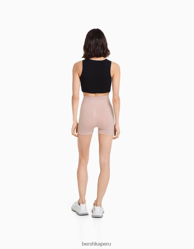 rosa Bershka mujer shorts de ciclismo push up sin costuras 806J6B1463