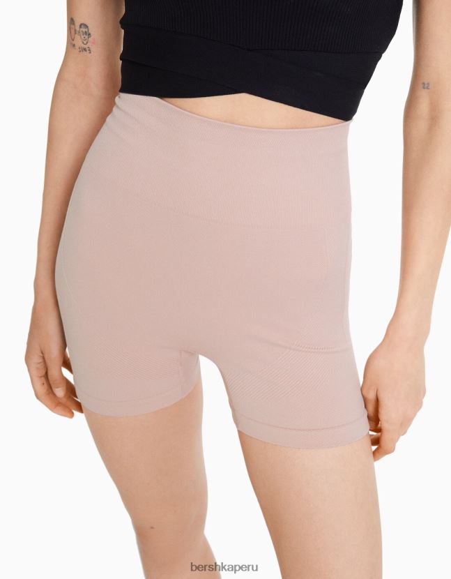 rosa Bershka mujer shorts de ciclismo push up sin costuras 806J6B1463