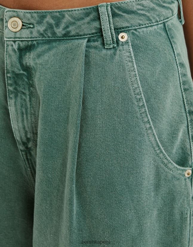 caqui Bershka mujer pantalones cargo con corte globo 806J6B1358