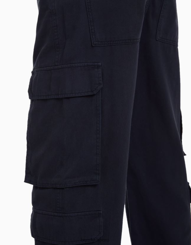 exclusivo Bershka mujer pantalones cargo de sarga ajustables con múltiples bolsillos 806J6B1323