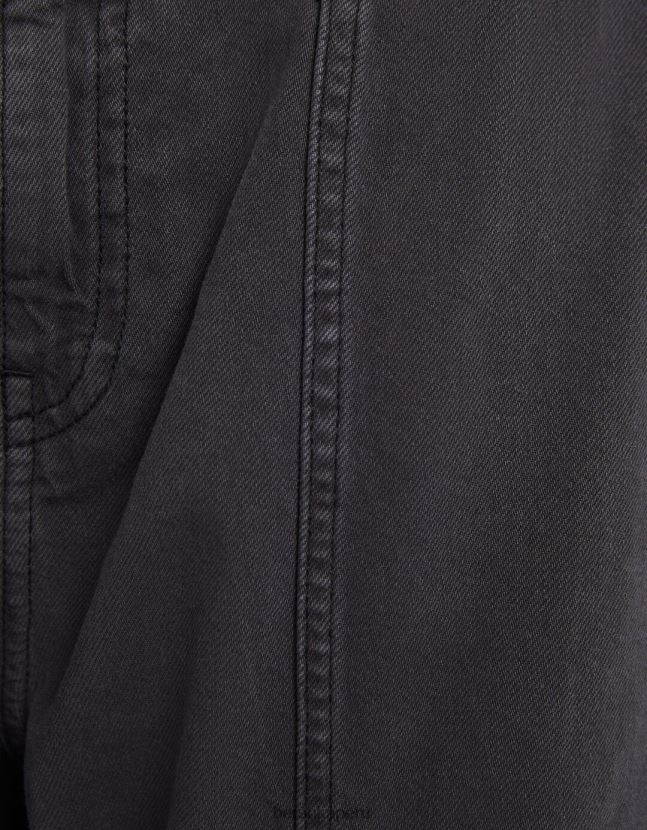 gris oscuro Bershka mujer jeans cargo con pernera ancha y múltiples bolsillos 806J6B1304
