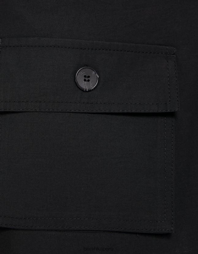 negro Bershka mujer falda pantalón tipo cargo 806J6B1390