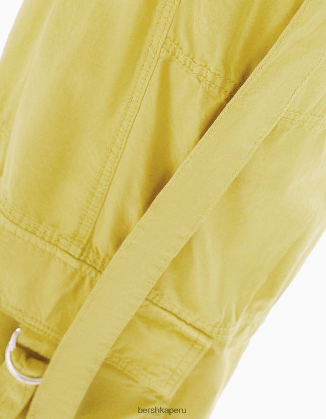 verde Bershka mujer pantalones cargo de pulpo de sarga 806J6B1328