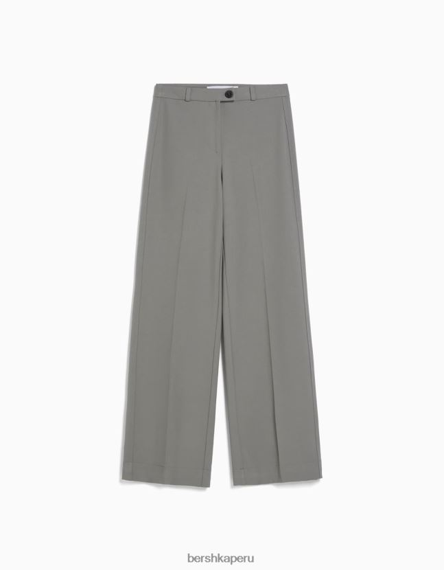 exclusivo Bershka mujer pantalones de sastre anchos con trabillas 806J6B1440