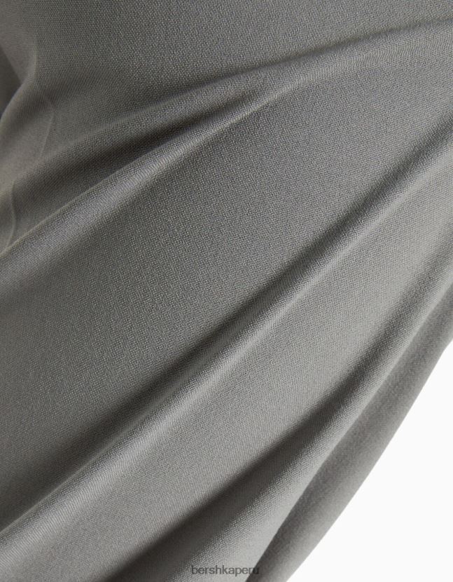 exclusivo Bershka mujer pantalones de sastre anchos con trabillas 806J6B1440