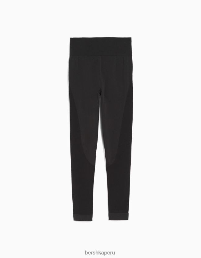 gris oscuro Bershka mujer leggins push up sin costuras 806J6B1460