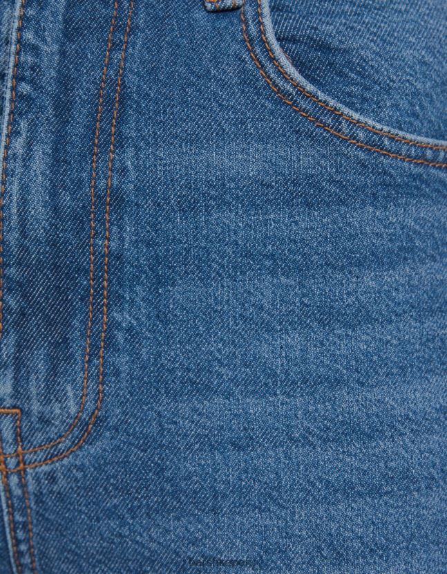 azul Bershka mujer vaqueros mom slim de corte cómodo 806J6B1520