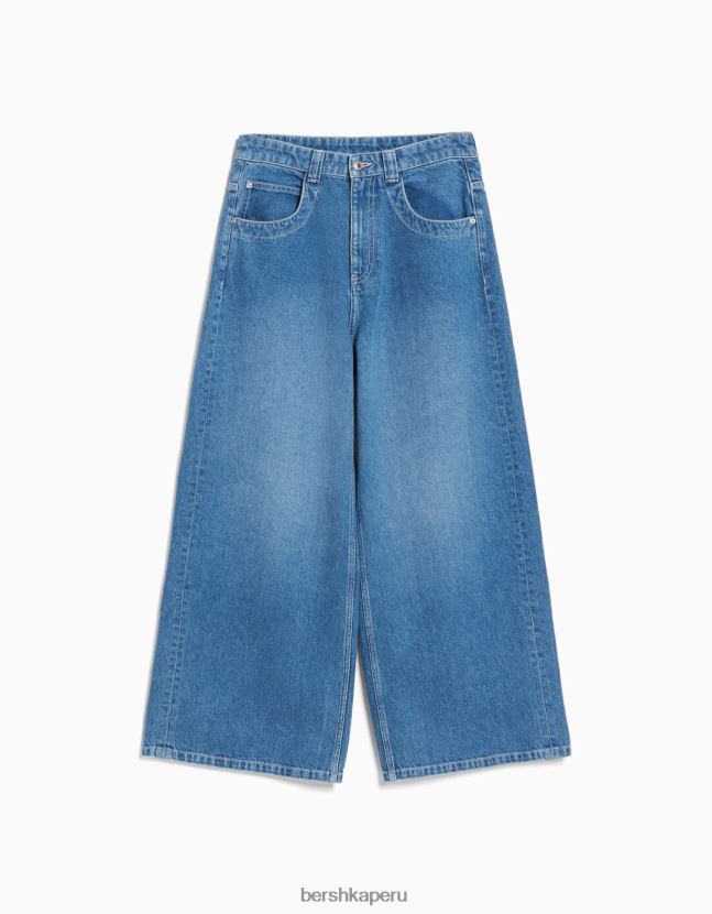 azul claro Bershka mujer jeans súper holgados de los años 90 806J6B1500