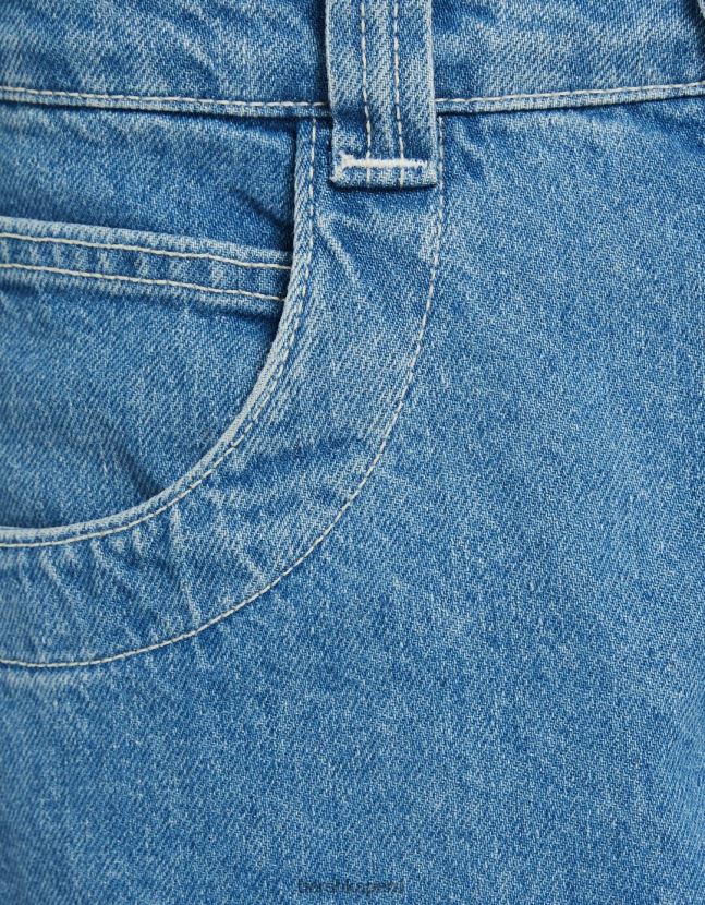 azul claro Bershka mujer jeans súper holgados de los años 90 806J6B1500