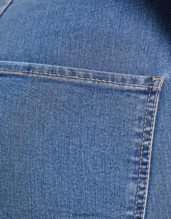 exclusivo Bershka mujer leggins de mezclilla con tiro superalto 806J6B1588