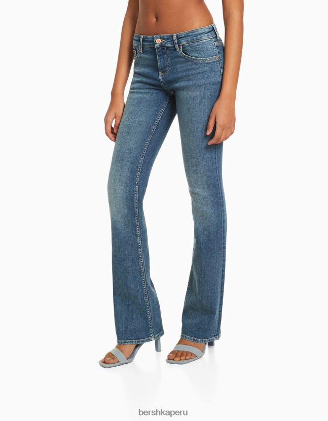 exclusivo Bershka mujer vaqueros boot-cut de cintura baja 806J6B1543