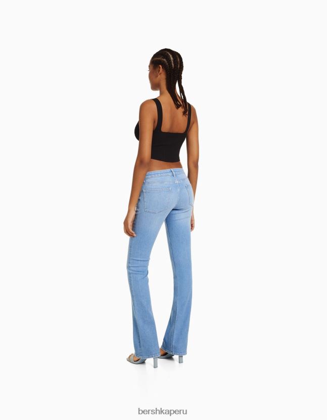 exclusivo Bershka mujer vaqueros boot-cut de cintura baja 806J6B1544