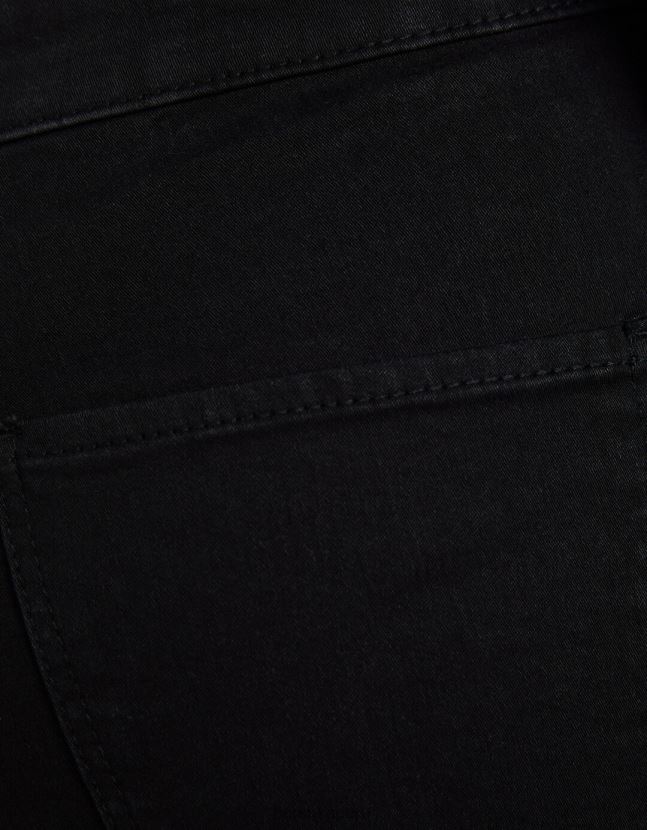 negro Bershka mujer leggins de mezclilla con tiro superalto 806J6B1587