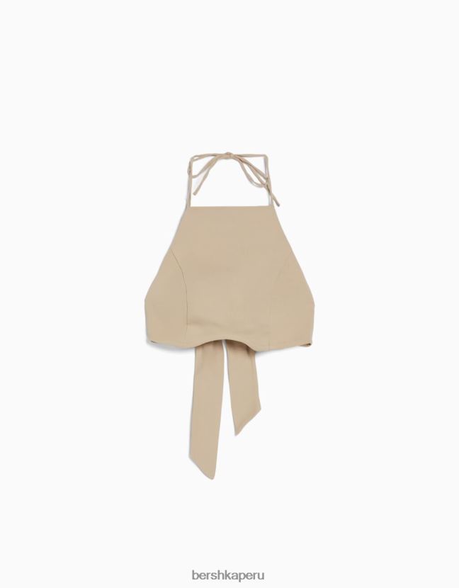 arena Bershka mujer camiseta sin mangas atada 806J6B880