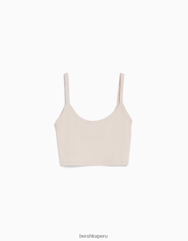arena Bershka mujer camiseta sin mangas corta 806J6B813