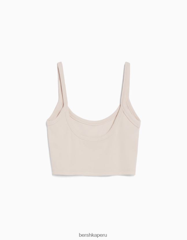 arena Bershka mujer camiseta sin mangas corta 806J6B813