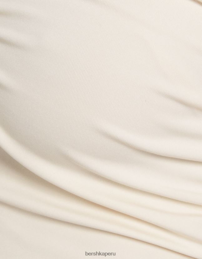 blanco Bershka mujer top corsé confort con detalle 806J6B692