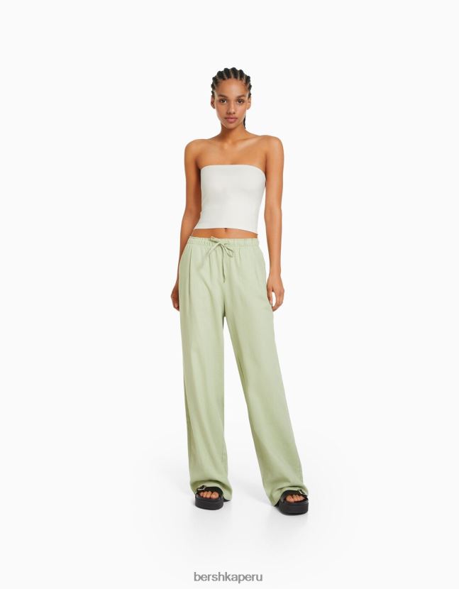 blanquecino Bershka mujer parte superior bandeau 806J6B661