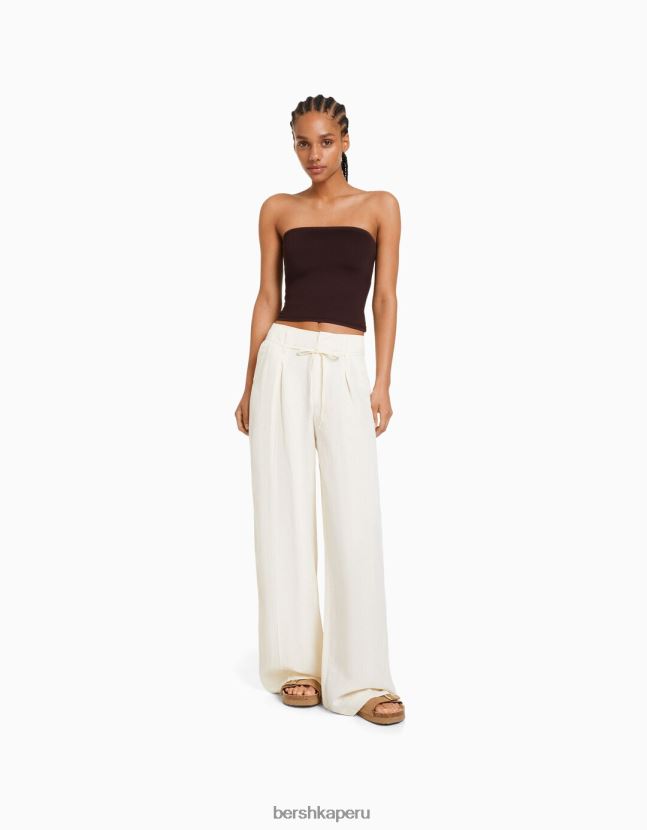 marrón Bershka mujer parte superior bandeau 806J6B663