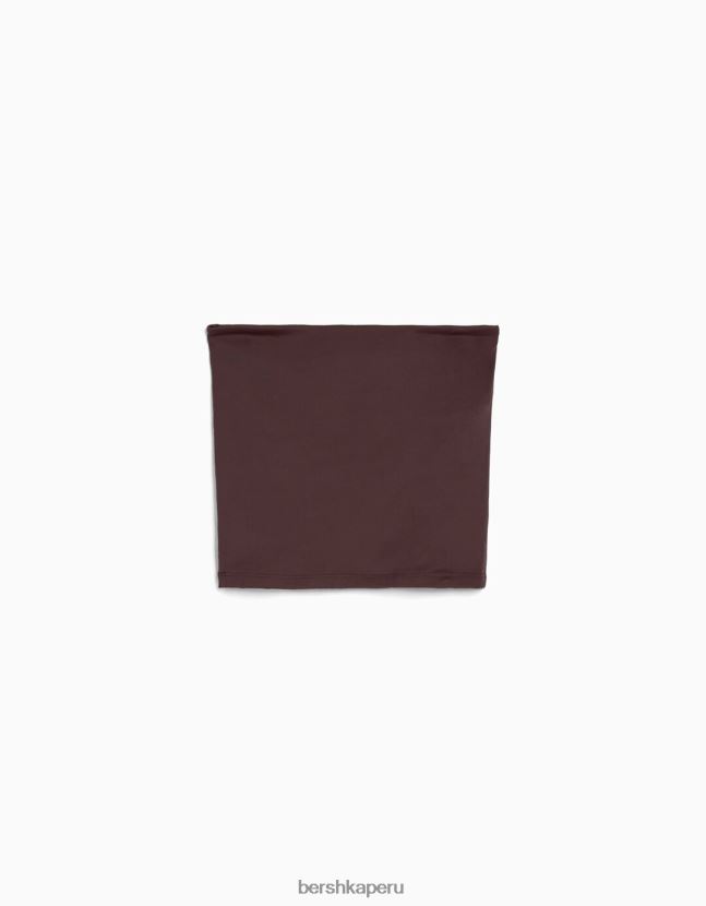 marrón Bershka mujer parte superior bandeau 806J6B663
