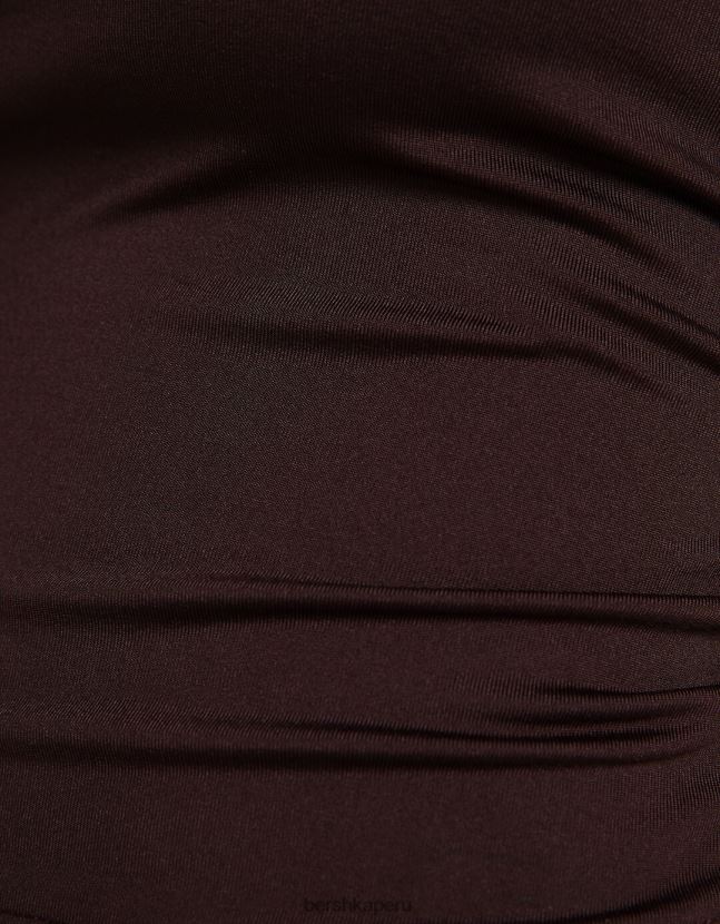 marrón Bershka mujer parte superior bandeau 806J6B663
