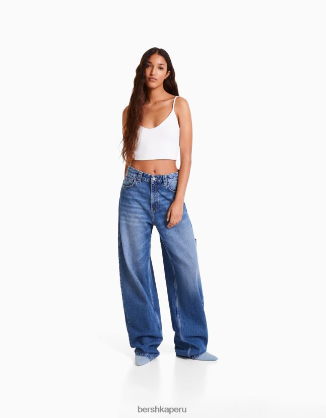 multicolor Bershka mujer pack de 2 crop tops con tirantes 806J6B785