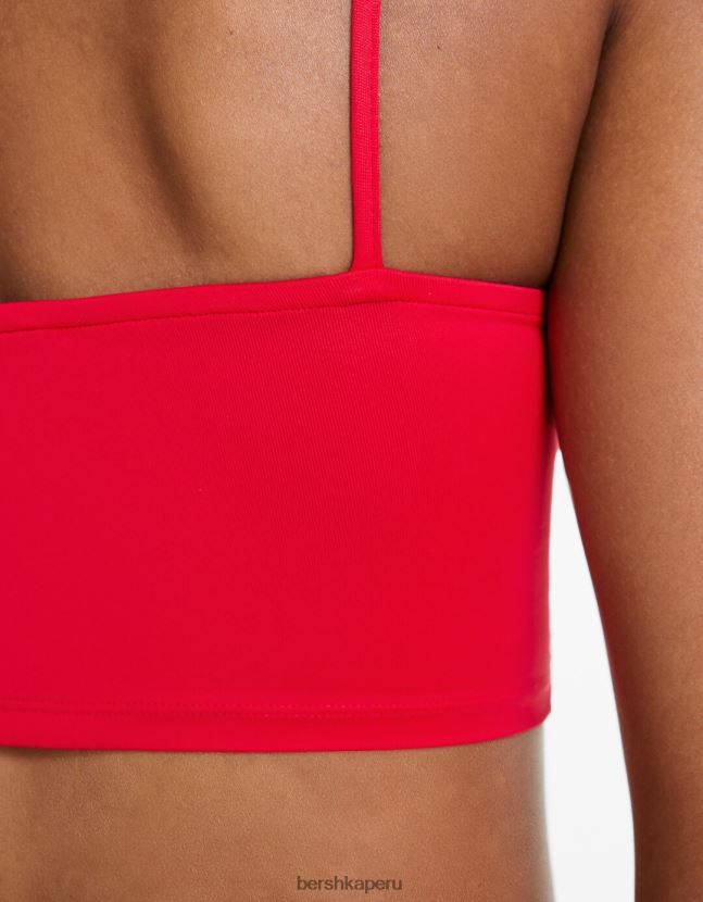 multicolor Bershka mujer pack de 2 crop tops con tirantes 806J6B785