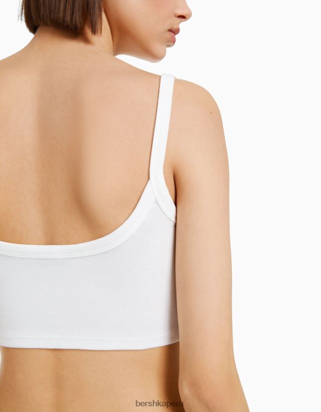 multicolor Bershka mujer pack de 2 crop tops de tiras 806J6B730