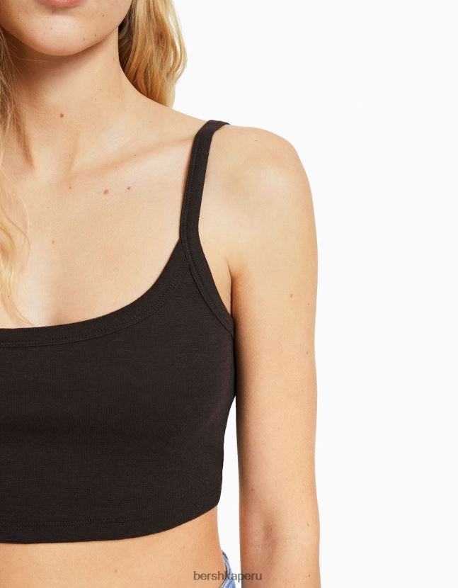 multicolor Bershka mujer pack de 2 crop tops de tiras 806J6B731