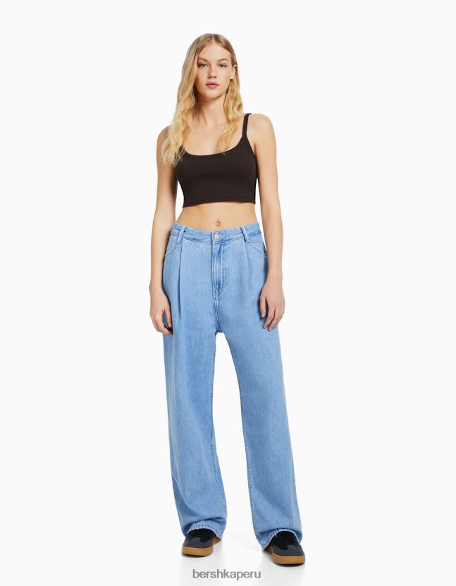 multicolor Bershka mujer pack de 2 crop tops de tiras 806J6B731