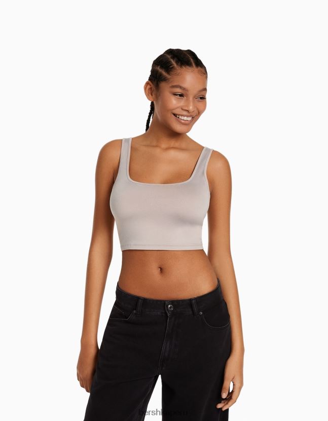 multicolor Bershka mujer pack de 2 crop tops de tiras 806J6B897