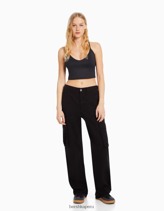 multicolor Bershka mujer pack de 3 crop tops de tiras 806J6B787